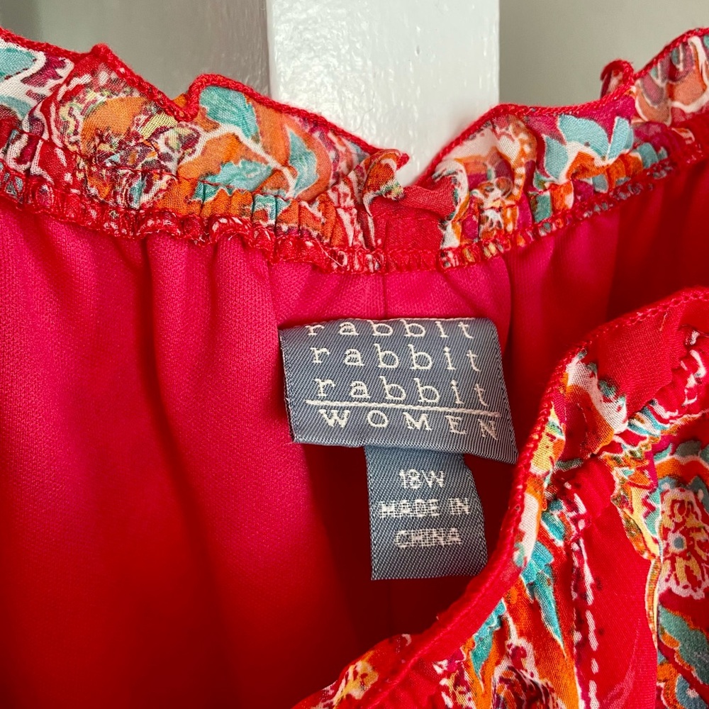 Rabbit Rabbit Rabbit Red Paisley Dress - Picture 2 of 6